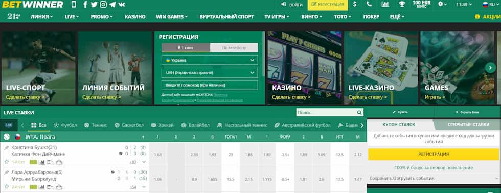 استمتع بأفضل تجربة في betwinner casino